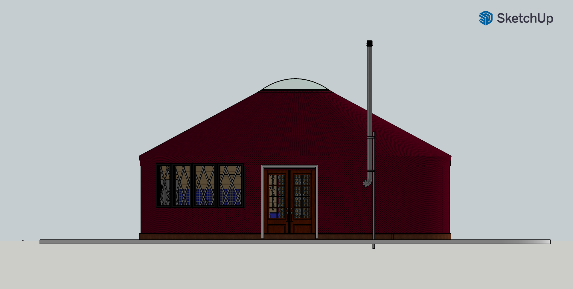 Yurt CAD design